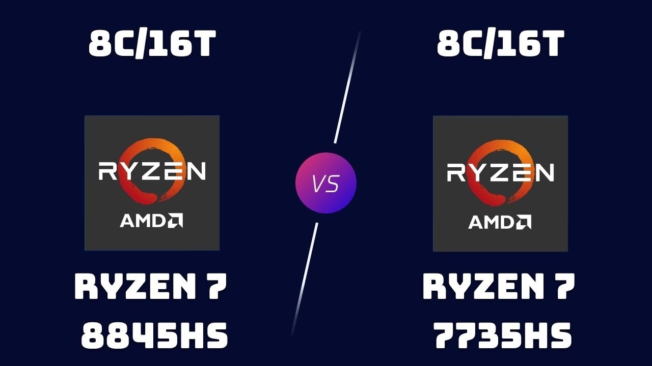 Ryzen 7 8845HS vs Ryzen 7 7735HS &ndash; Hawk Point vs Rembrandt Refresh