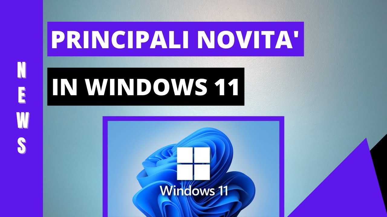 Novit&agrave; di Windows 11