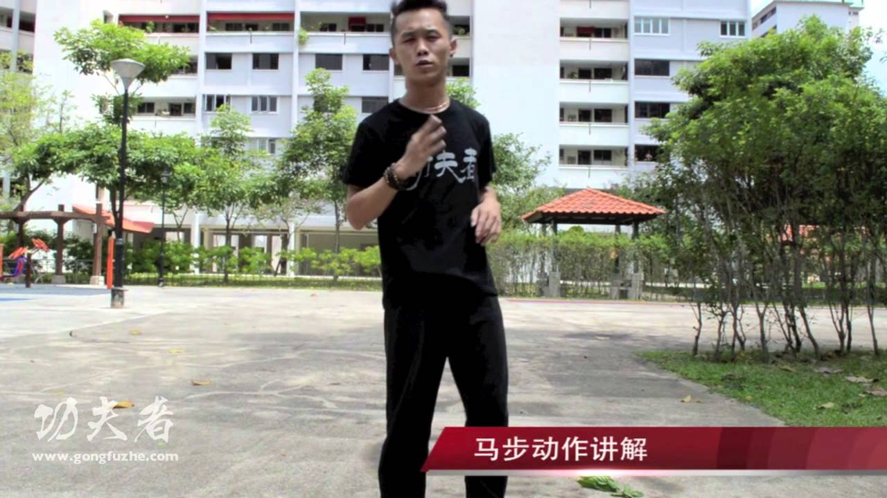 武术旋风脚720度接马步