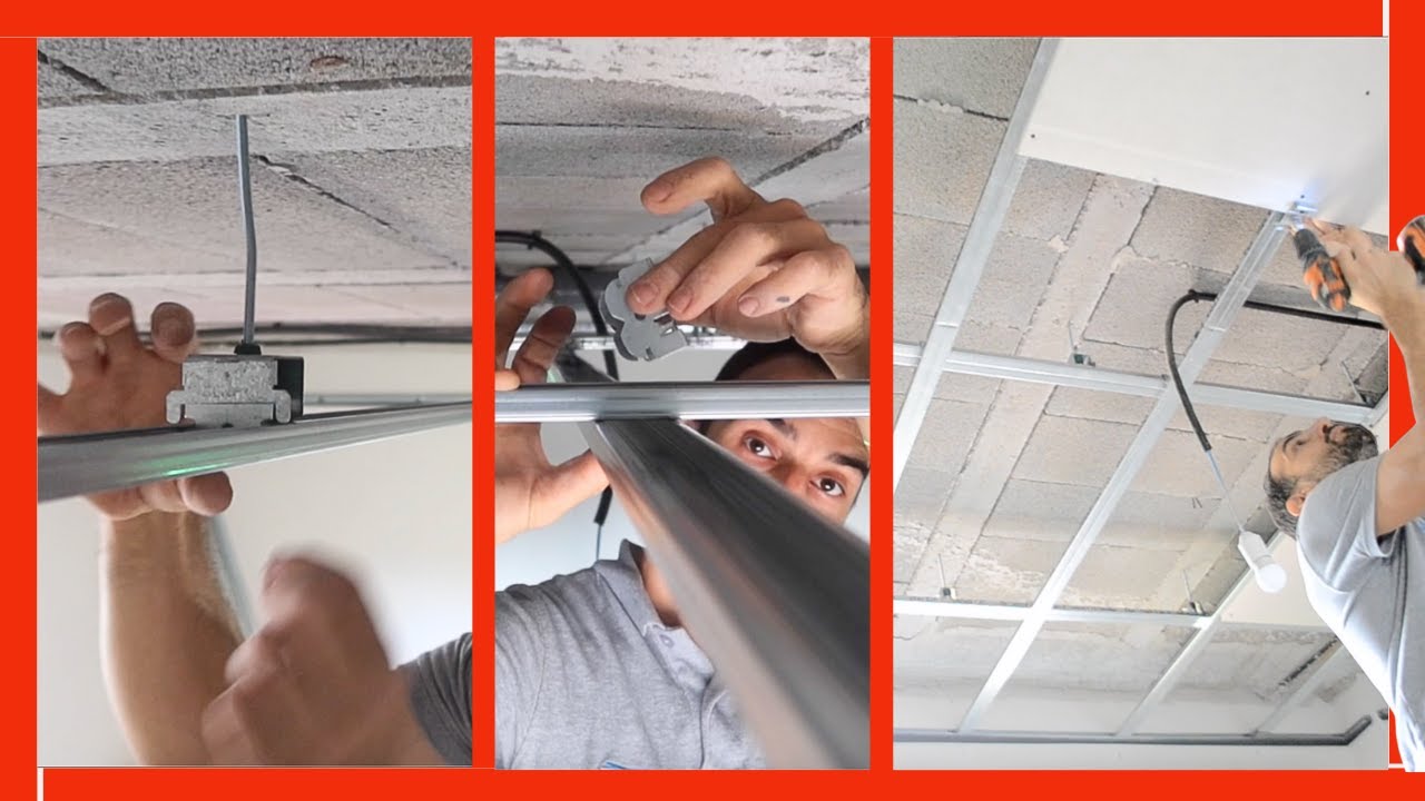 🏗️ Montaje de FALSO TECHO Drywall con DOBLE ESTRUCTURA F47 ‼️ Resistente y Duradero
