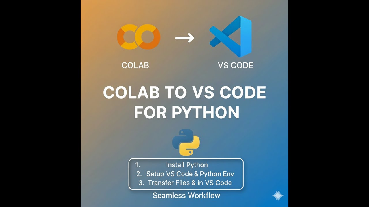 How to Go From Google Colab to VS Code for Python.