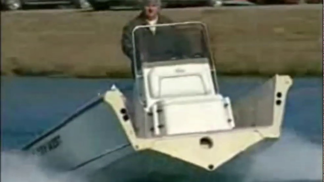 UNSINKABLE - KEY WEST BOATS - BOAT CUT IN HALF STILL FLOATING UPRIGHT DRIVING UNDER POWER