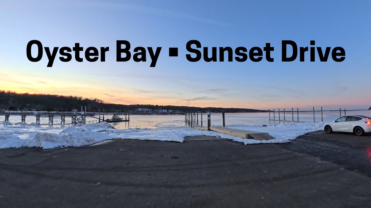 Oyster Bay Sunset Drive | Long Island NY (4K POV)