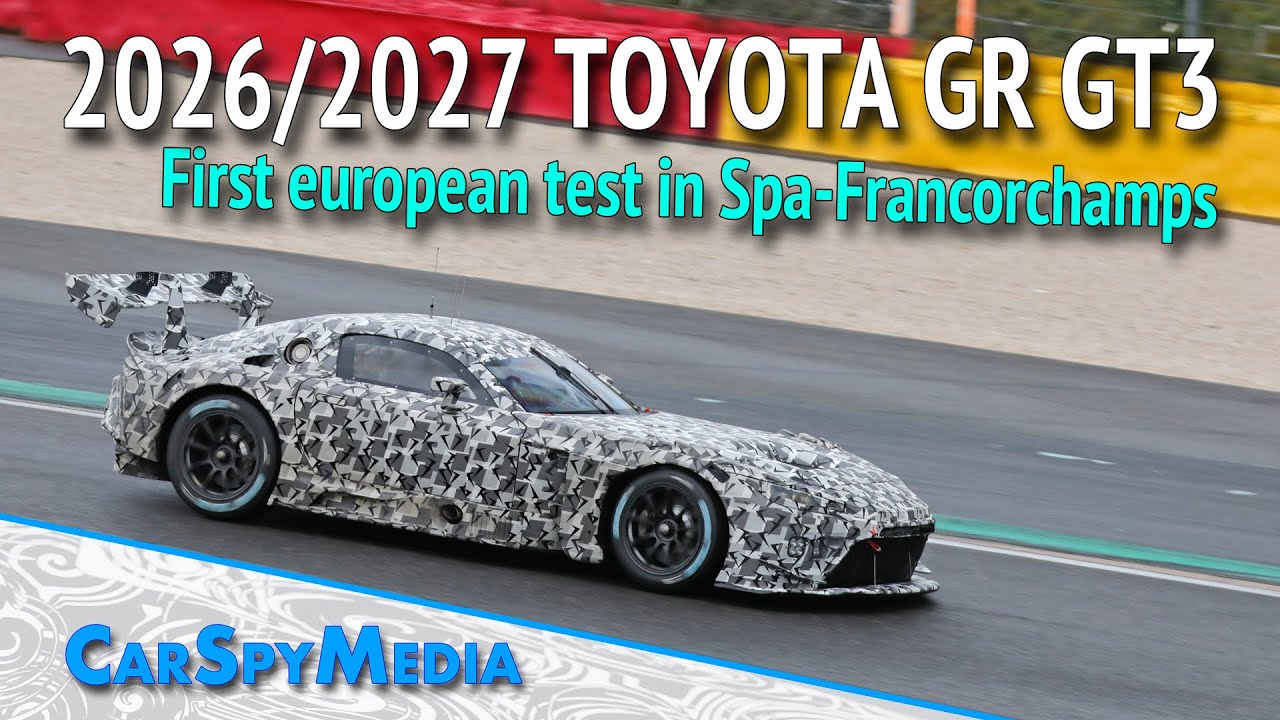 New 2026/2027 Toyota/Lexus GR GT3 Race Car Prototype Starts First European Test In Spa-Francorchamps