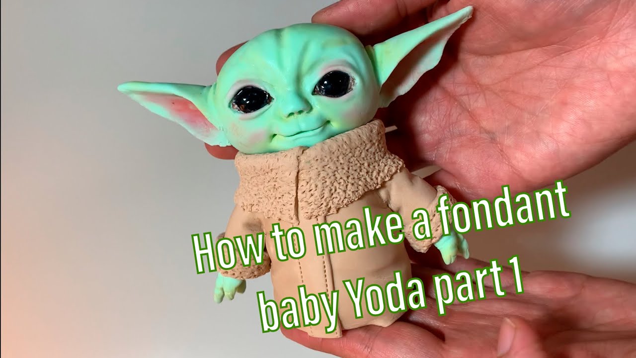 How to make a fondant baby Yoda part 1