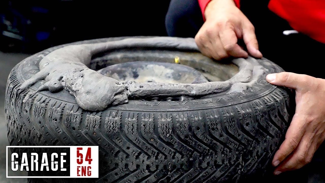 Filling tires with polyurethane foam (making them puncture-proof)