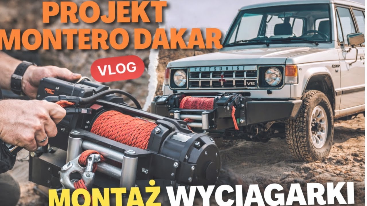 Mitsubishi Montero - montaż wyciągarki