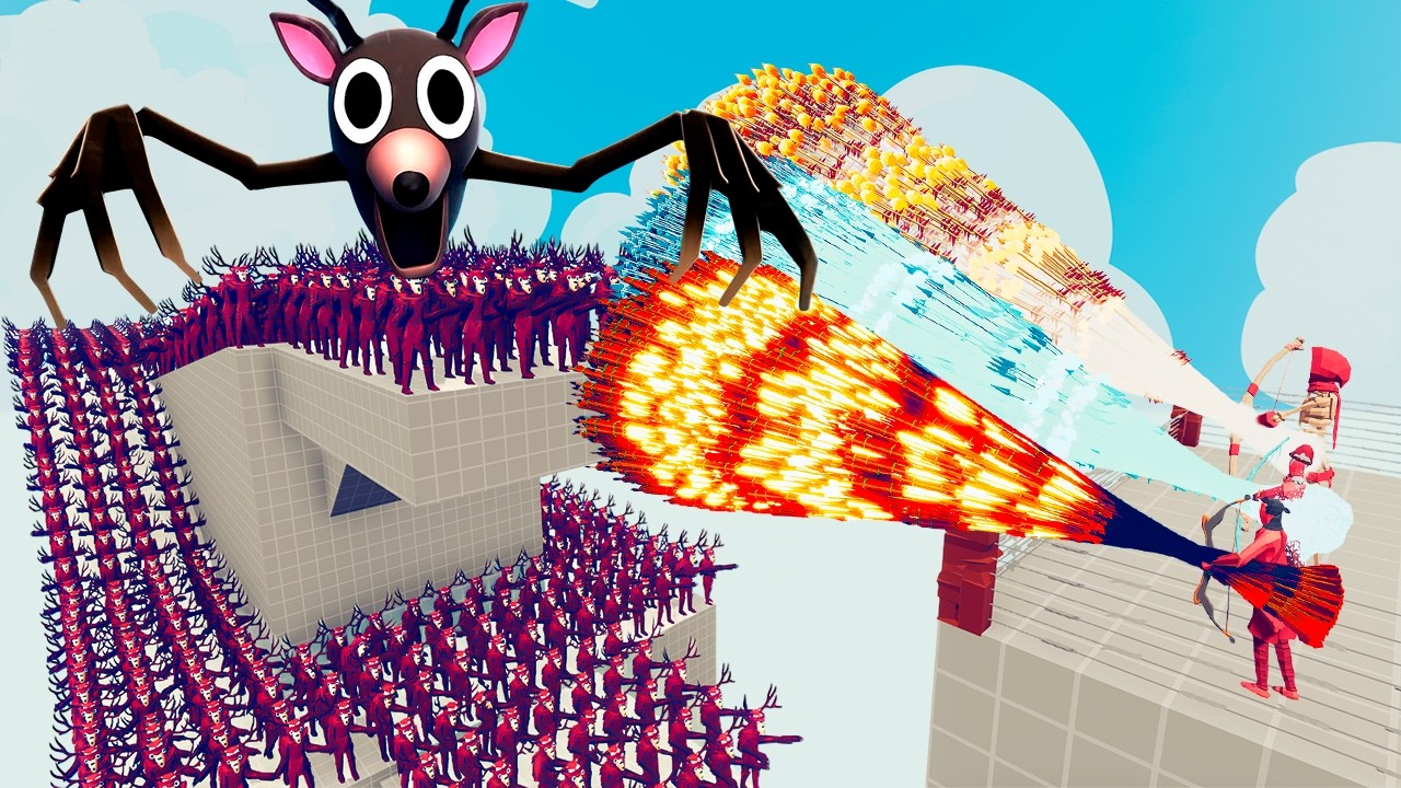 100x DEER 99 NIGHTS IN THE FOREST + 2x GIANT vs 3x EVERY GOD Totally Accurate Battle Simulator TABS