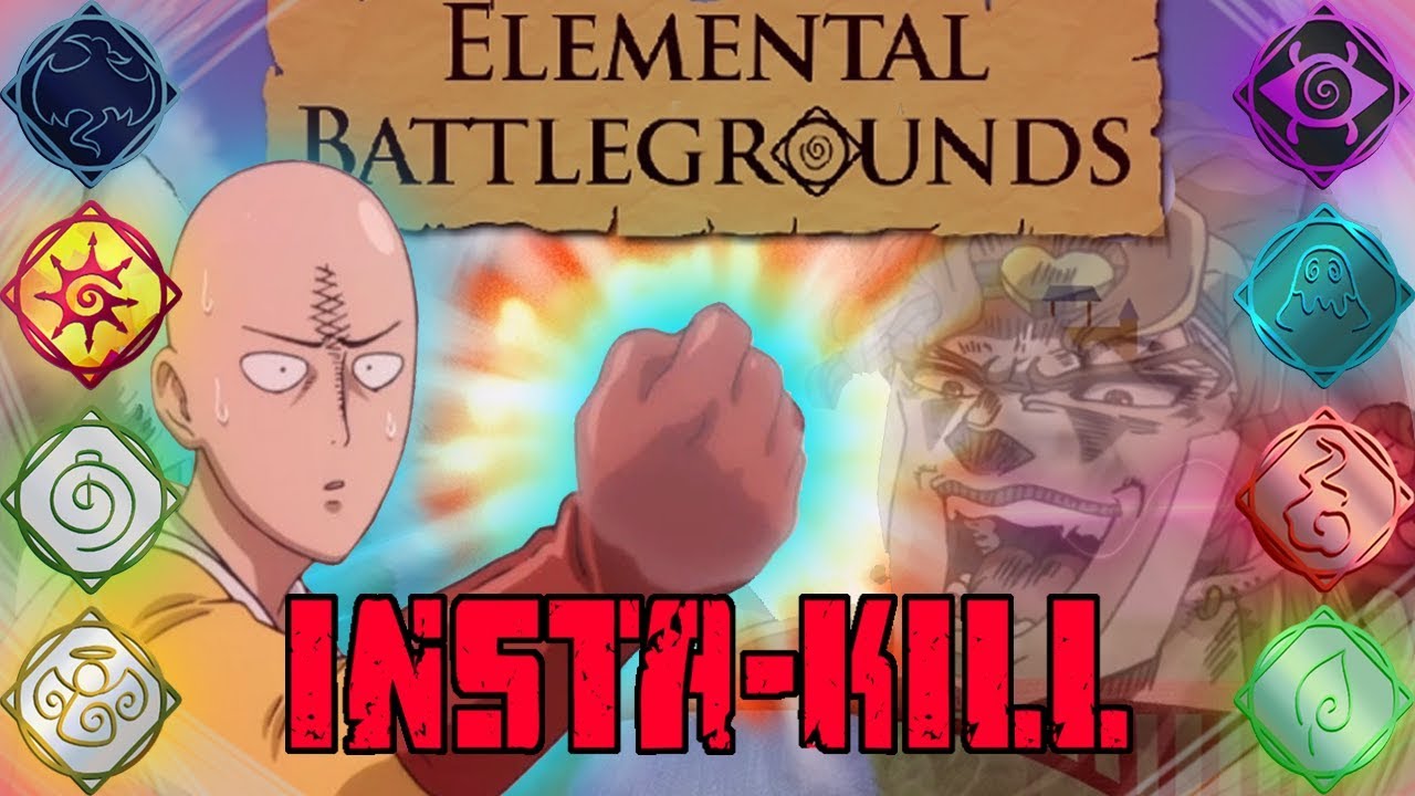ROBLOX- Elemental Battlegrounds: 3 OP Insta-Kill Combos