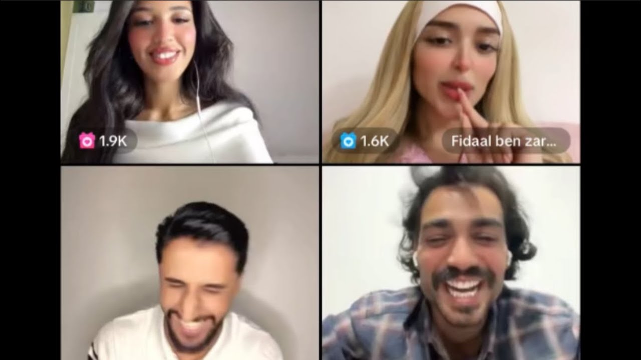 لايف نال وحميد مع فيدال وتامر مو/ت من الضحك والفرفرشة حميد تحدث بالمغربي وهي ومنال بالعراقي😂💔