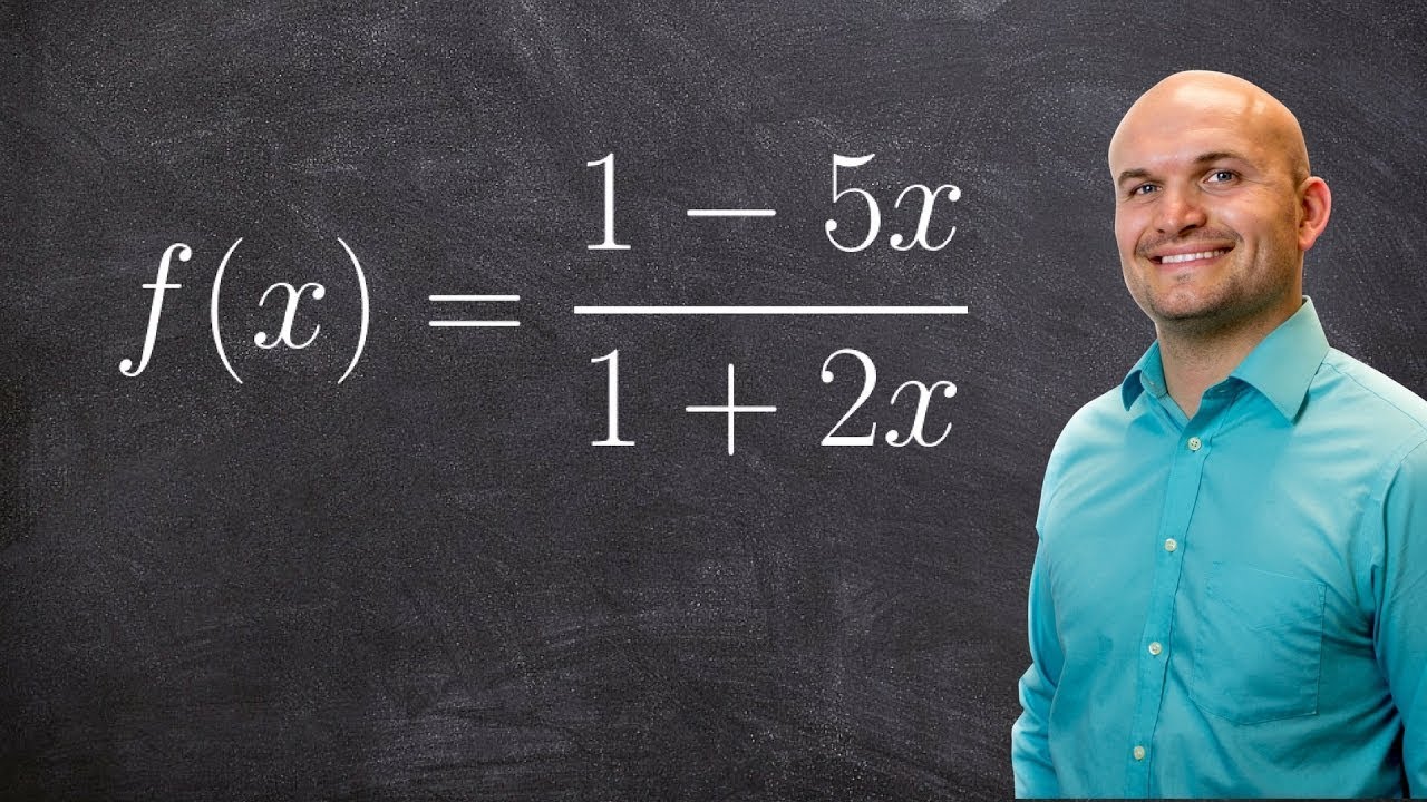 Finding and graphing the vertical and horizontal asymptotes