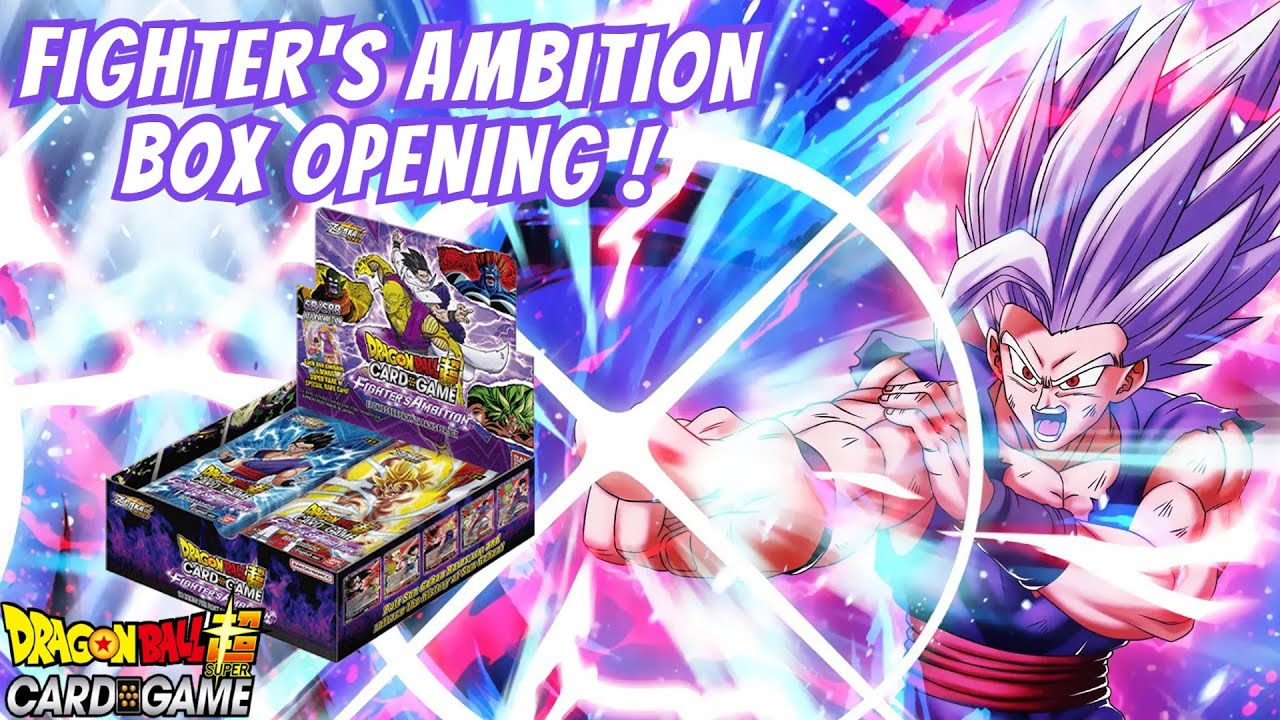 FIGHTER'S AMBITION BOOSTER BOX OPENING DRAGON BALL SUPER CARD GAME