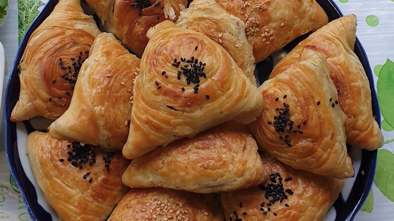 Qatlama somsa, 😋💯👌qatlari zo'r chiqadigan somsa/Самса очень слоёная
