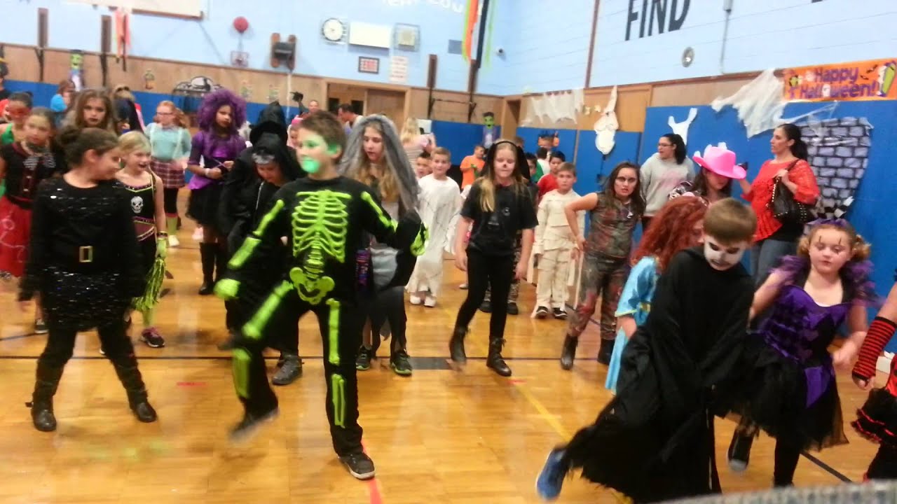 Elementary School Halloween Dance Party - Cha Cha Slide