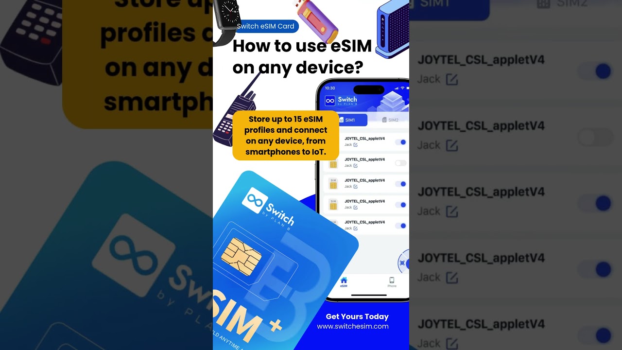 Switch eSIM Adaptor: How to use eSIM on any device