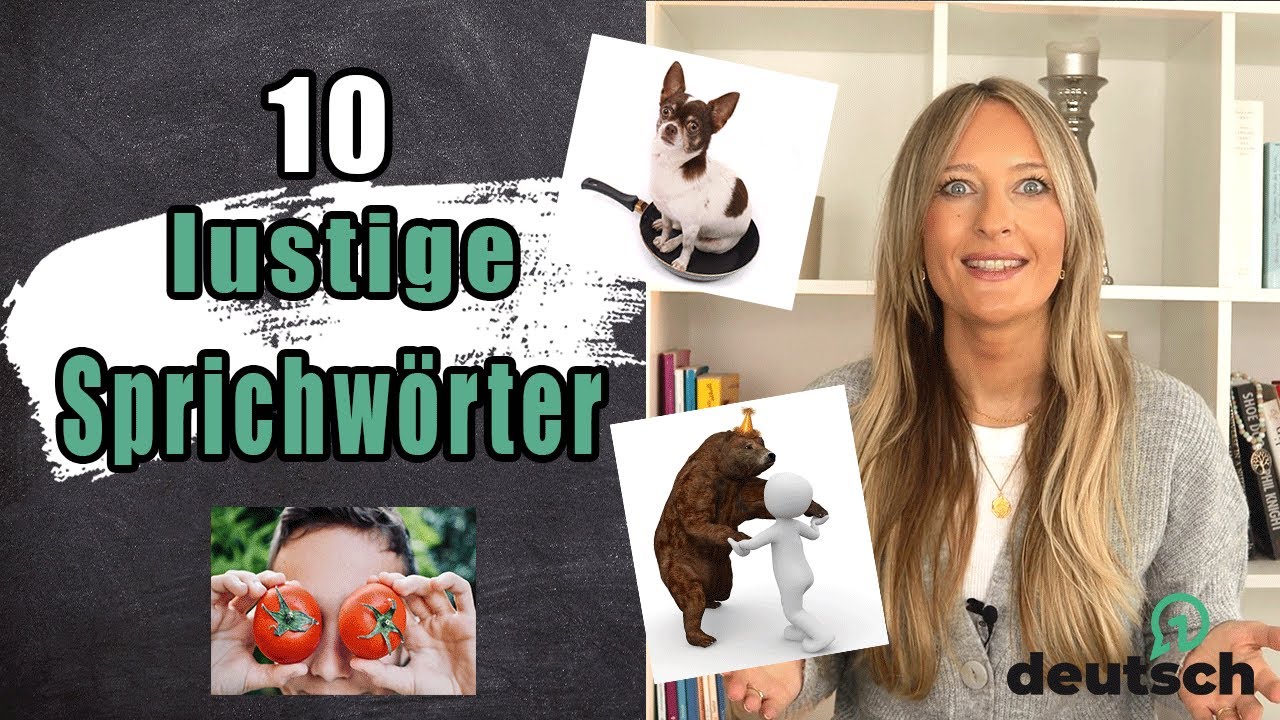 10 funny 🇩🇪German idoms | 10 lustige 🇩🇪deutsche Sprichwörter, die du sicher nicht kennst
