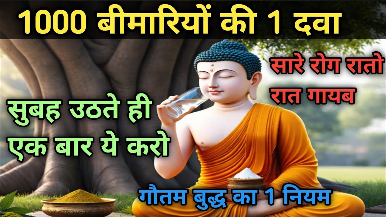 सुबह उठते ही यह काम करो | चार नियम अपनाये और निरोग रहे | Gautam Buddha Story On HealthyBody secret