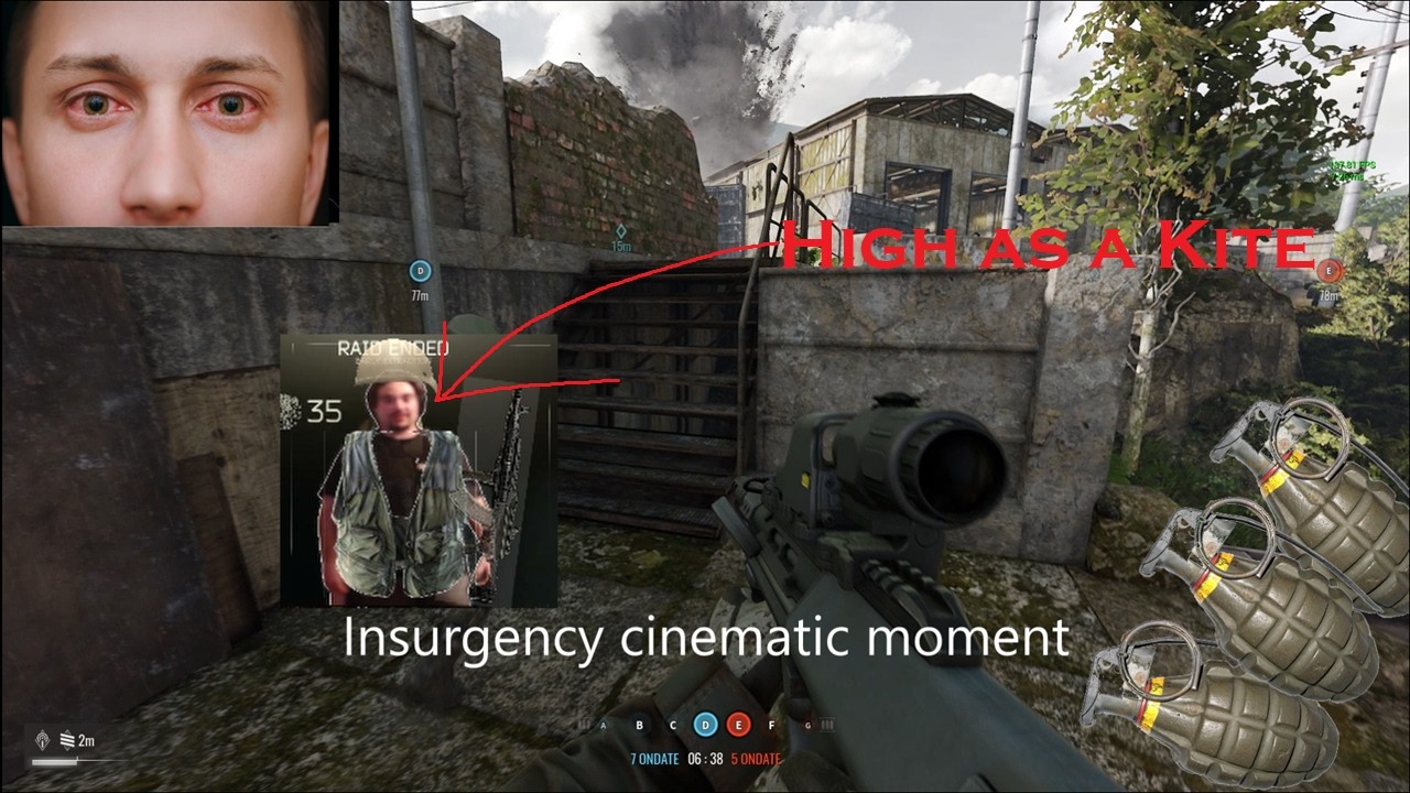 Insurgency clips but i'm progressively higher