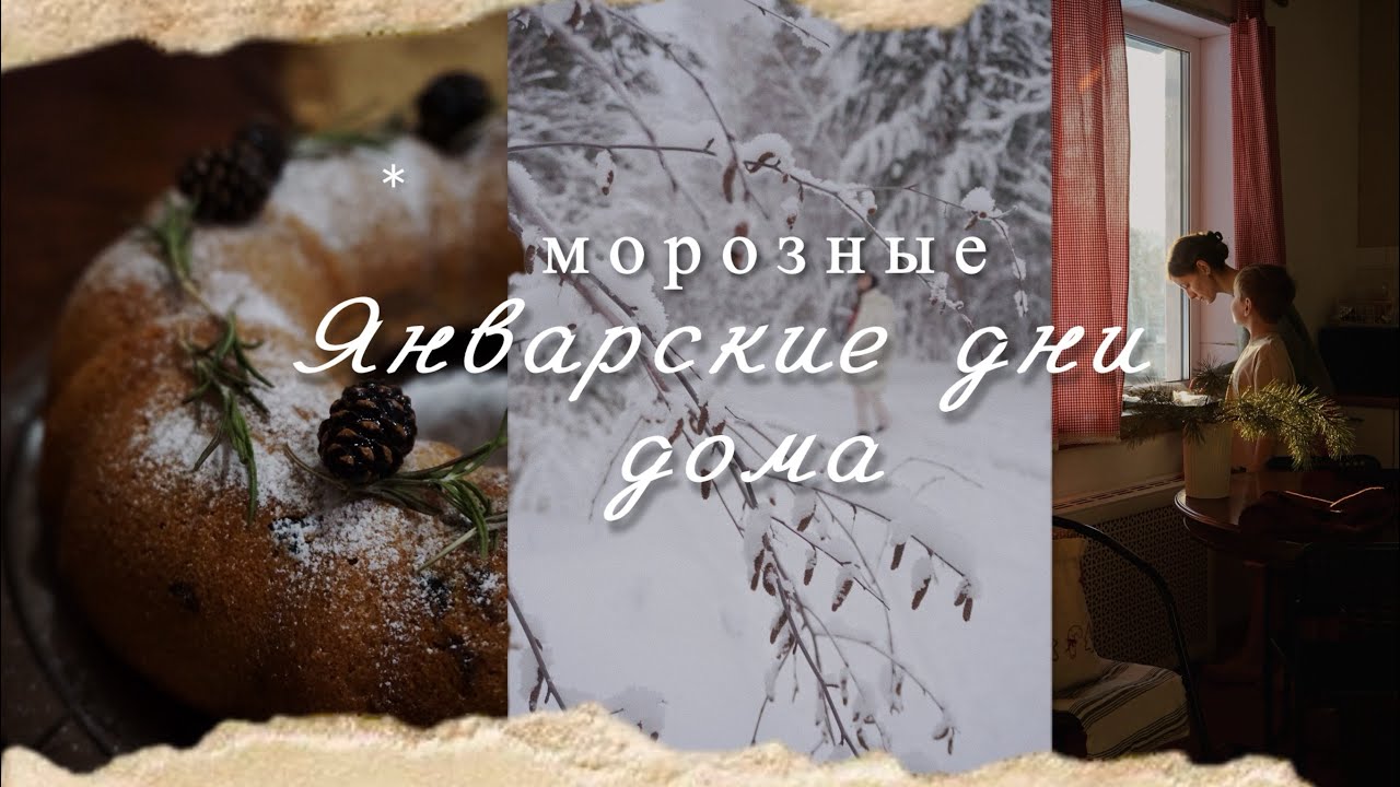 Морозные дни в январе | готовим | вяжем и делаем угощение для птиц 