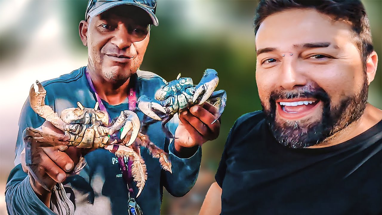 Pegando e Cozinhando CARANGUEJOS Grandes e Suculentos