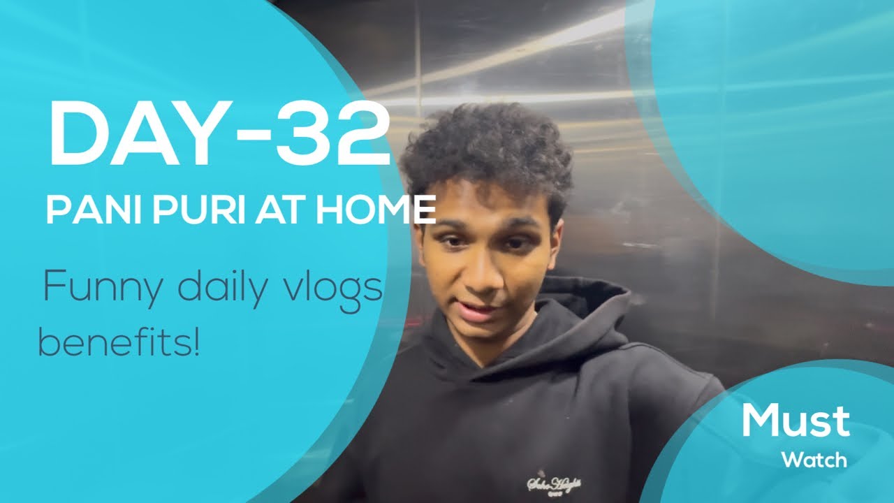DAY-32/DAILY VLOGGING/PANI PURI AT HOME/TIE ARRANGEMENTS/FUN VLOGS#new #vlog #lifestyle #dailyvideo 