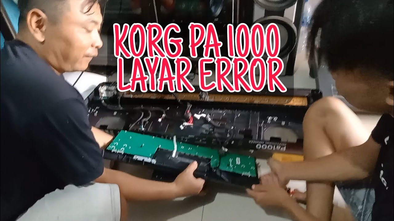 Mengganti touchscreen/layar KORG PA 1000 yang loncat loncat sendiri