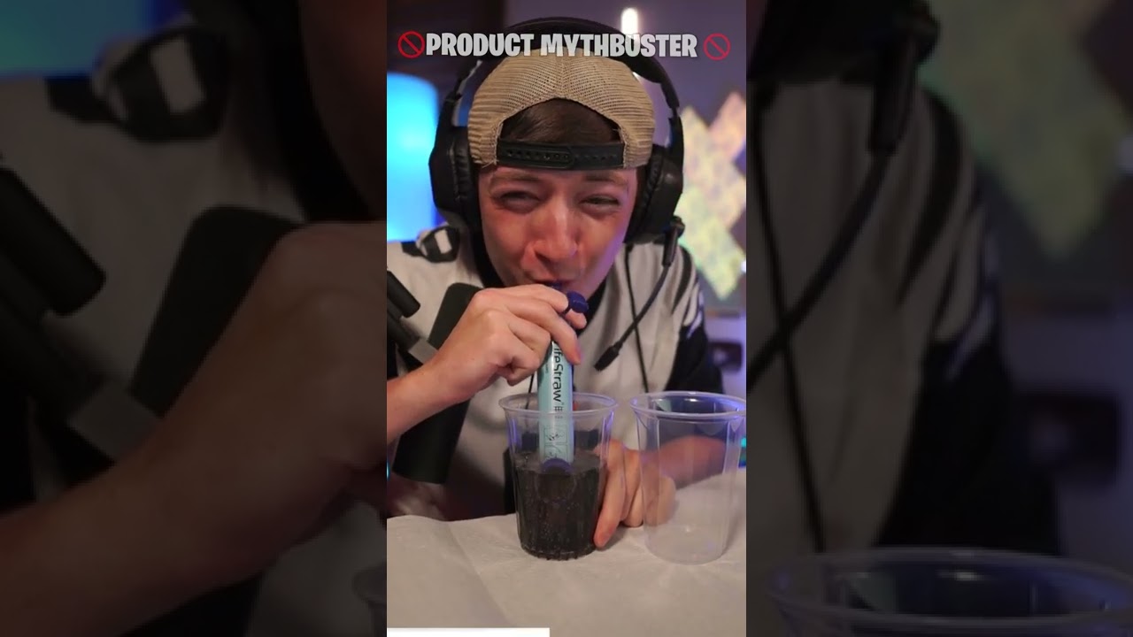 MYTH: Can you 100% remove color from soda using a super filtered Life Straw? Let's find out #shorts