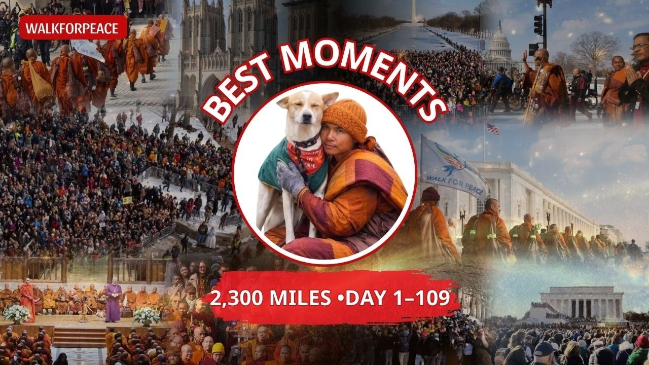 LIVE: 2,300 Miles Completed — Best Moments (Day 1–109) | Walk for Peace -  Full Compilation