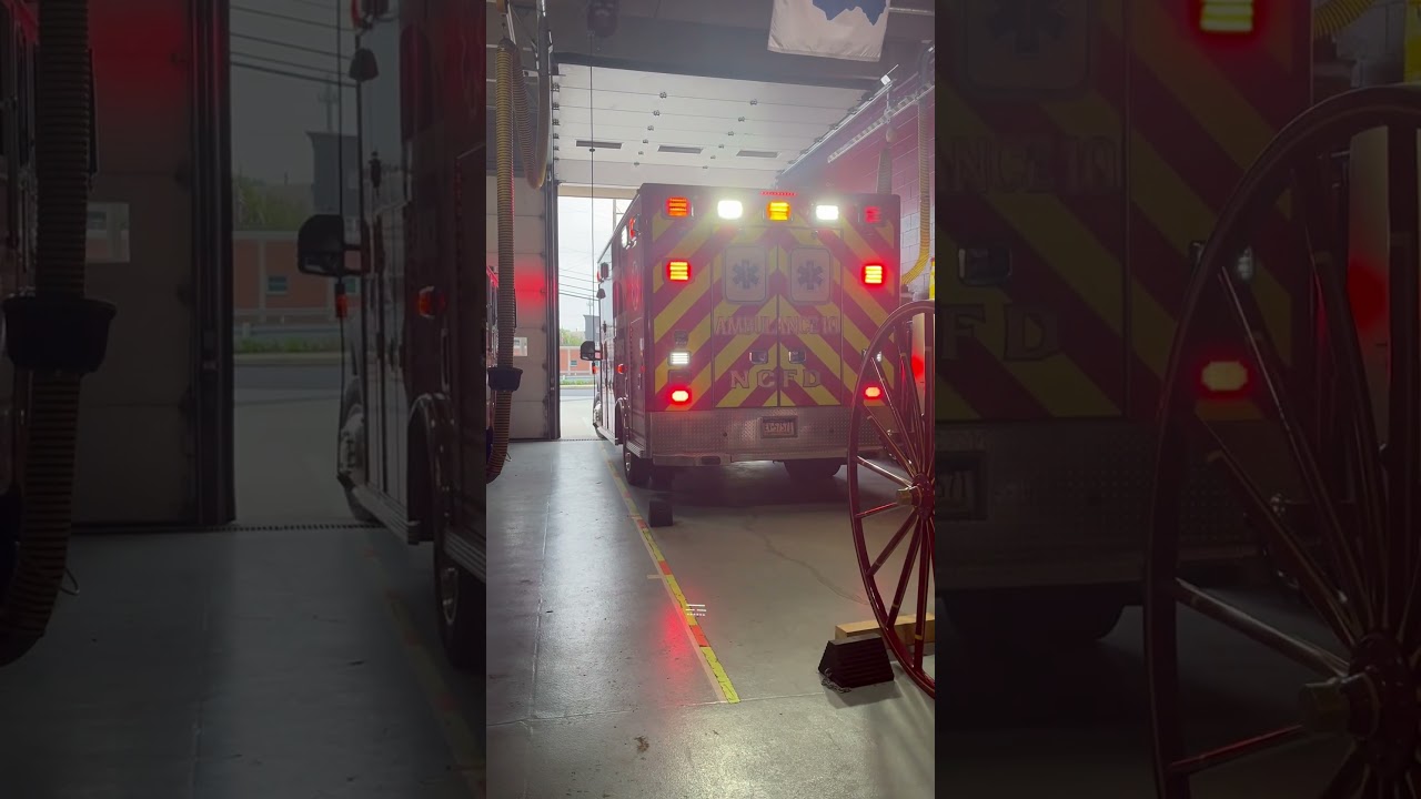 Ambulance 10 backing in. (Ignore the others, they were messing with me)