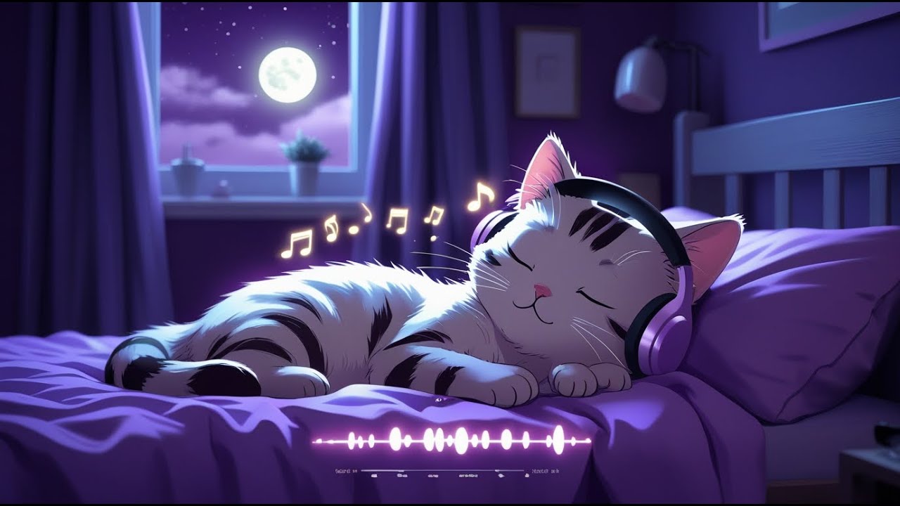 2 Hours Cat Sleep Music 🐱 Deep Relaxing Music for Cats to Calm & Sleep Fast