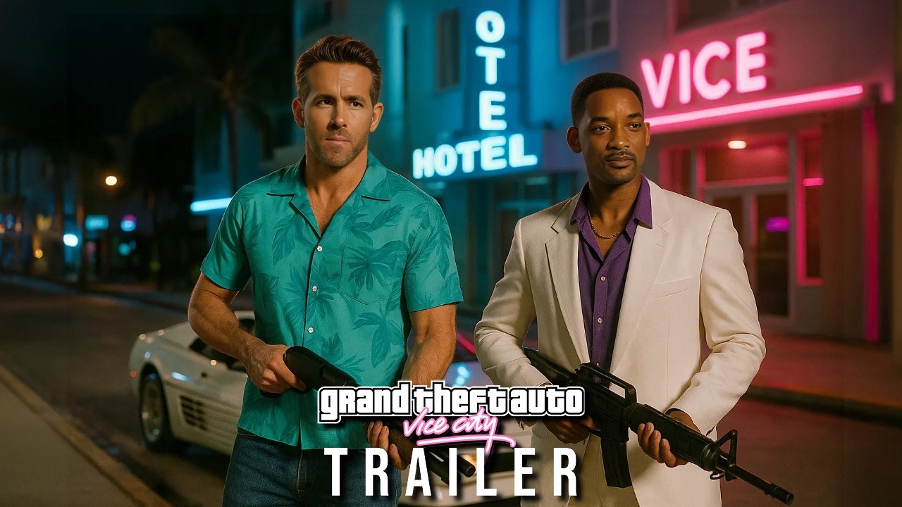 Grand Theft Auto: Vice City &mdash; трейлер с живыми актёрами | Райан Рейнольдс, Уилл Смит &mdash; концепт-тр...