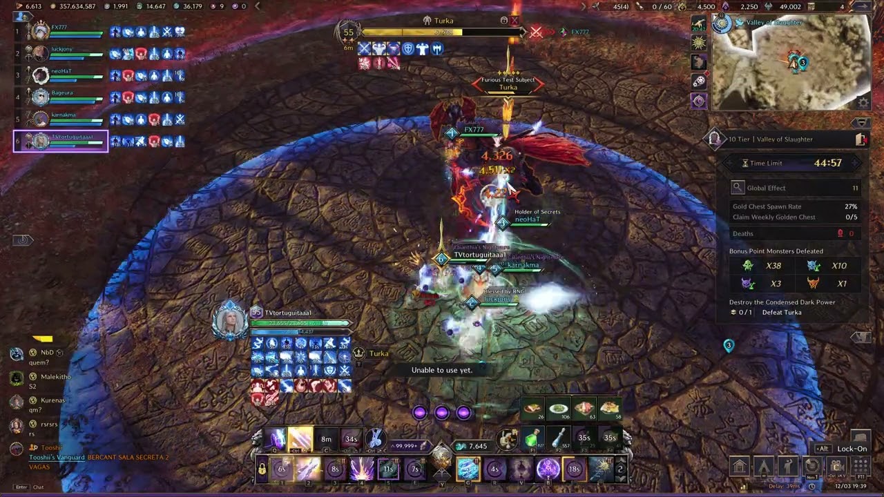 Throne And Liberty | Dimensional Trials Valley Of Slaughter Tier 10 Flawless | 597k Points