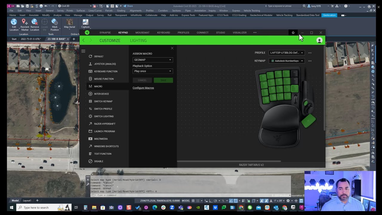 Autodesk Civil 3D and Razer Synapse 3