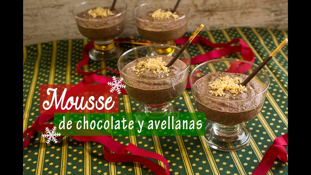 Mousse de Chocolate y Avellanas | Postre Navideño