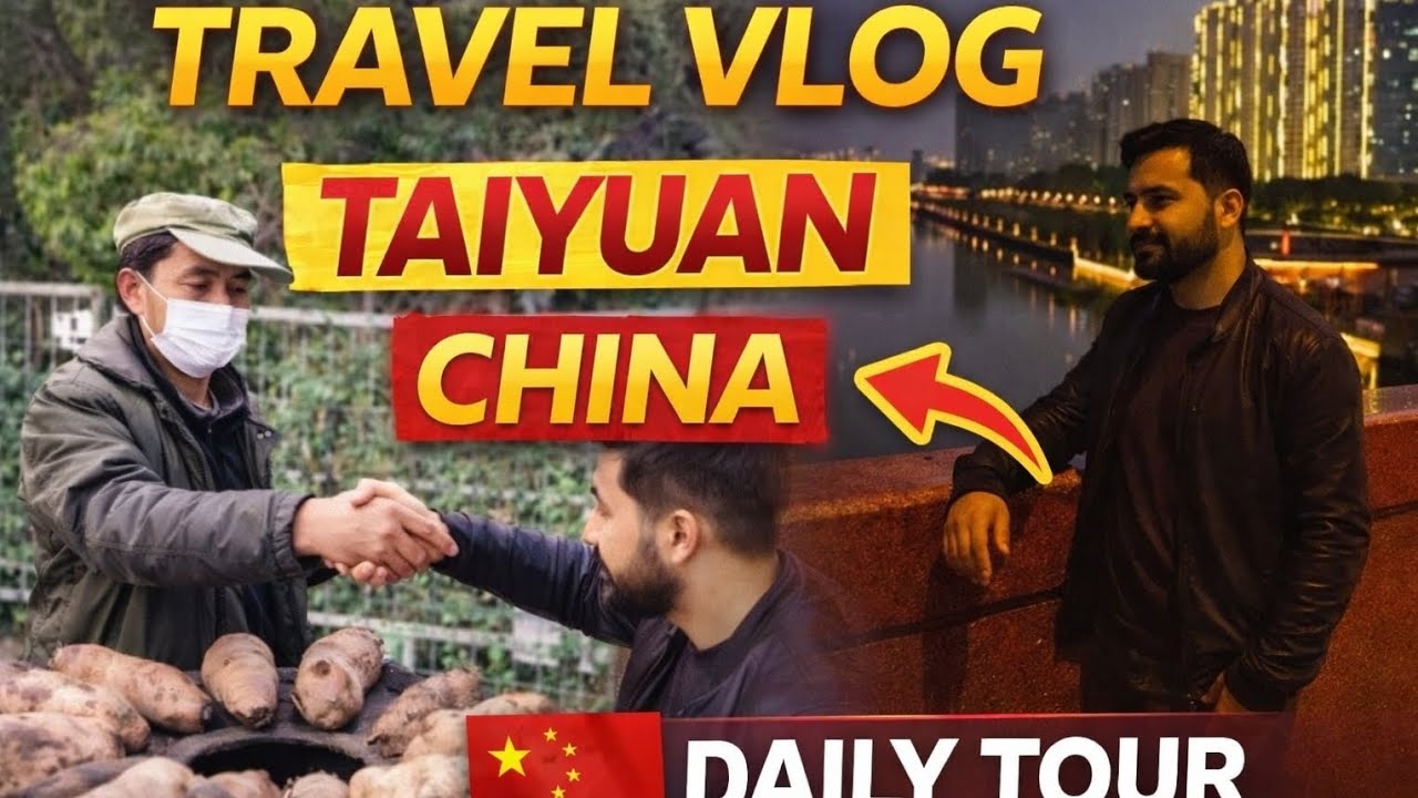 Travel to Taiyuan China | City Tour & Street Life | China Travel Vlog