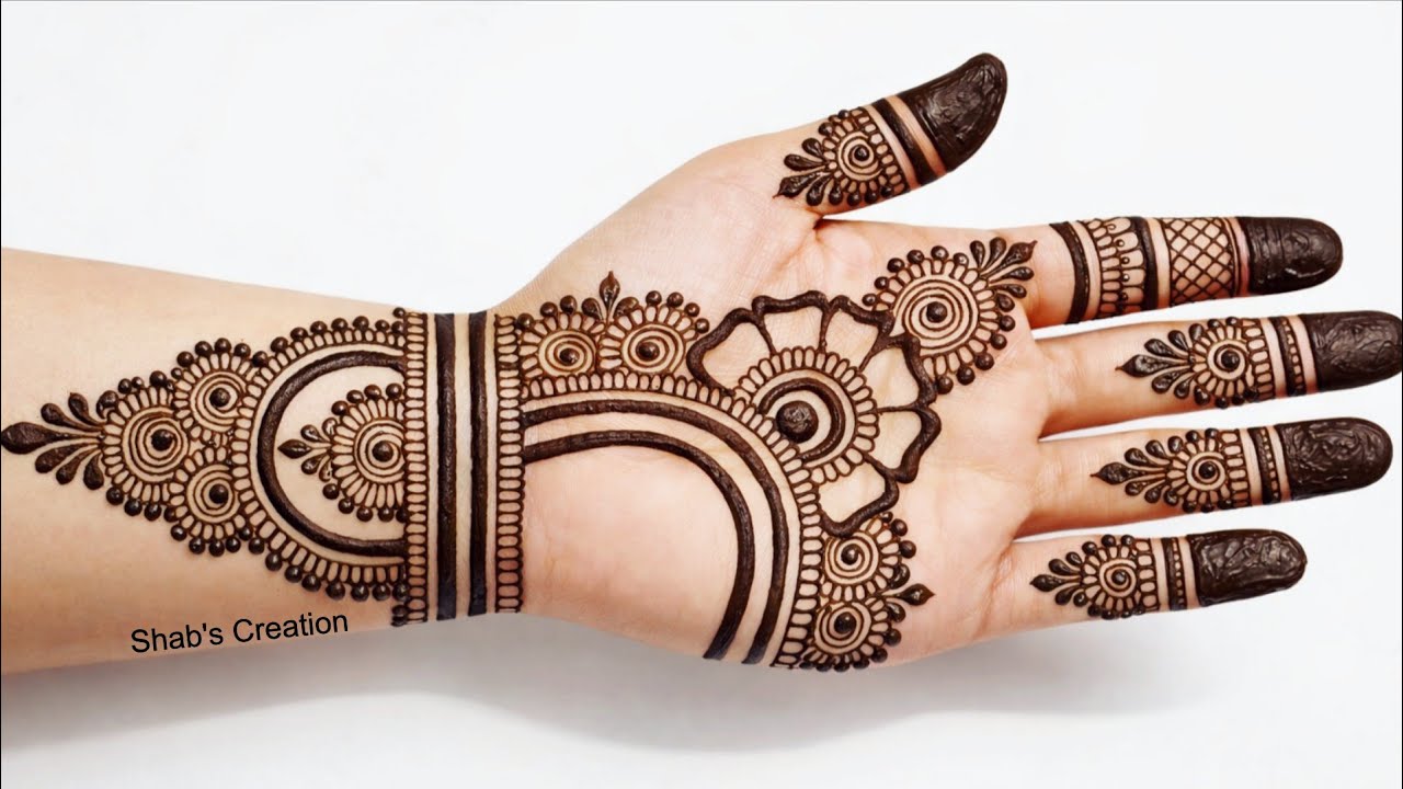 Latest Easy Front hand mehndi design | Simple Mehandi design | Mehandi ka design | Mehndi designs