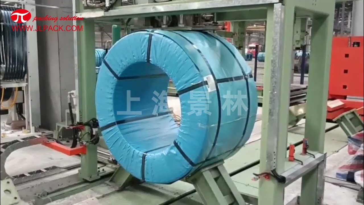 automated steel strand/wire rope packing line