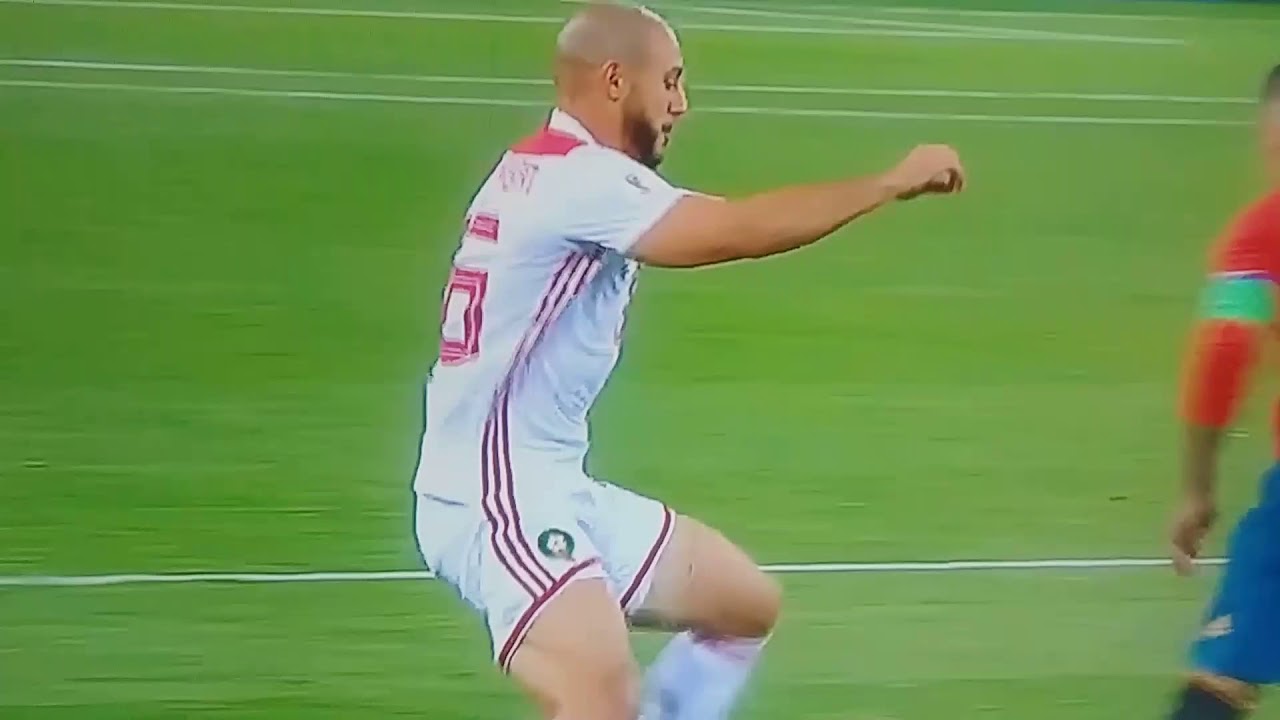 Sergio Ramos vs Nordin Amrabat Fight!! Spain vs Morocco
