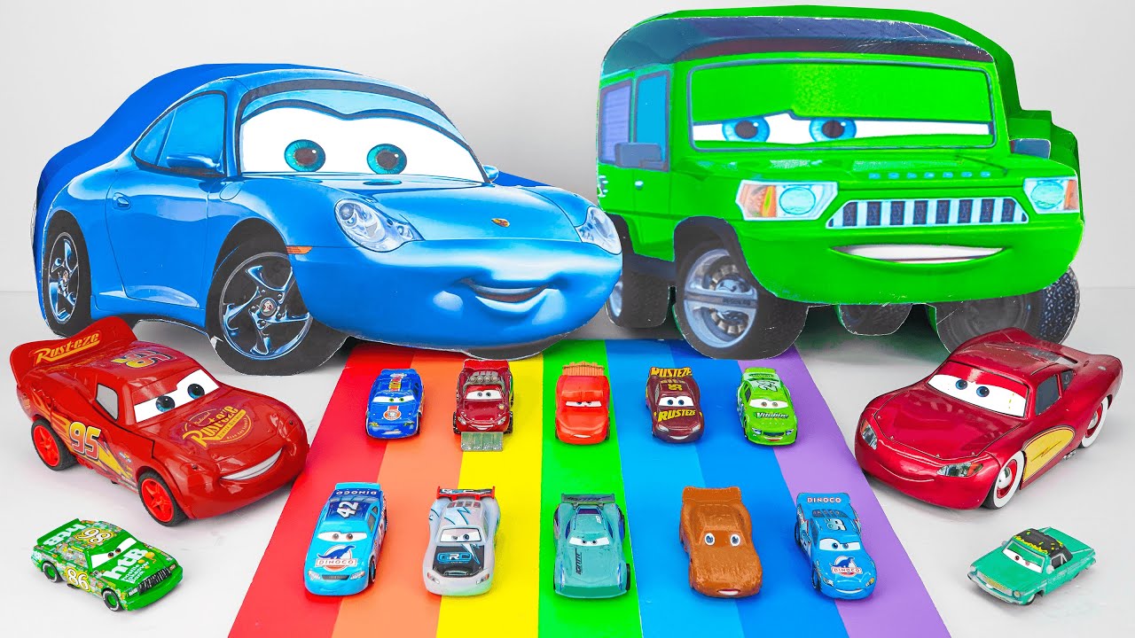 Lightning McQueen Super Unboxing 🚗💨 | Lightning McQueen, Chick Hicks, Mack, Doc Hudson, Cruz Ramirez