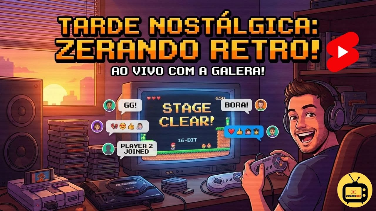 Zerando Clássicos AGORA! Vem pra Live 🕹️ 