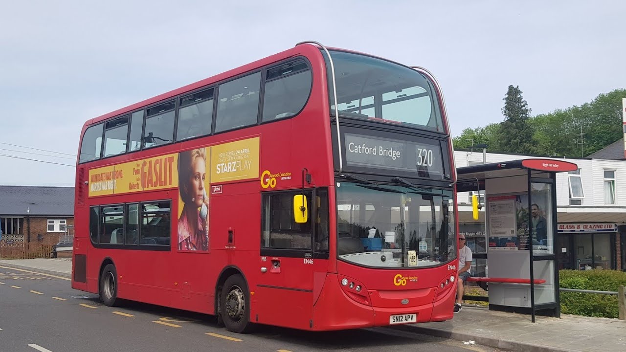 Nice sounding ZF Ecolife on ADL E40D EN46 SN12APV cruising along Route 320 towards Catford Bridge