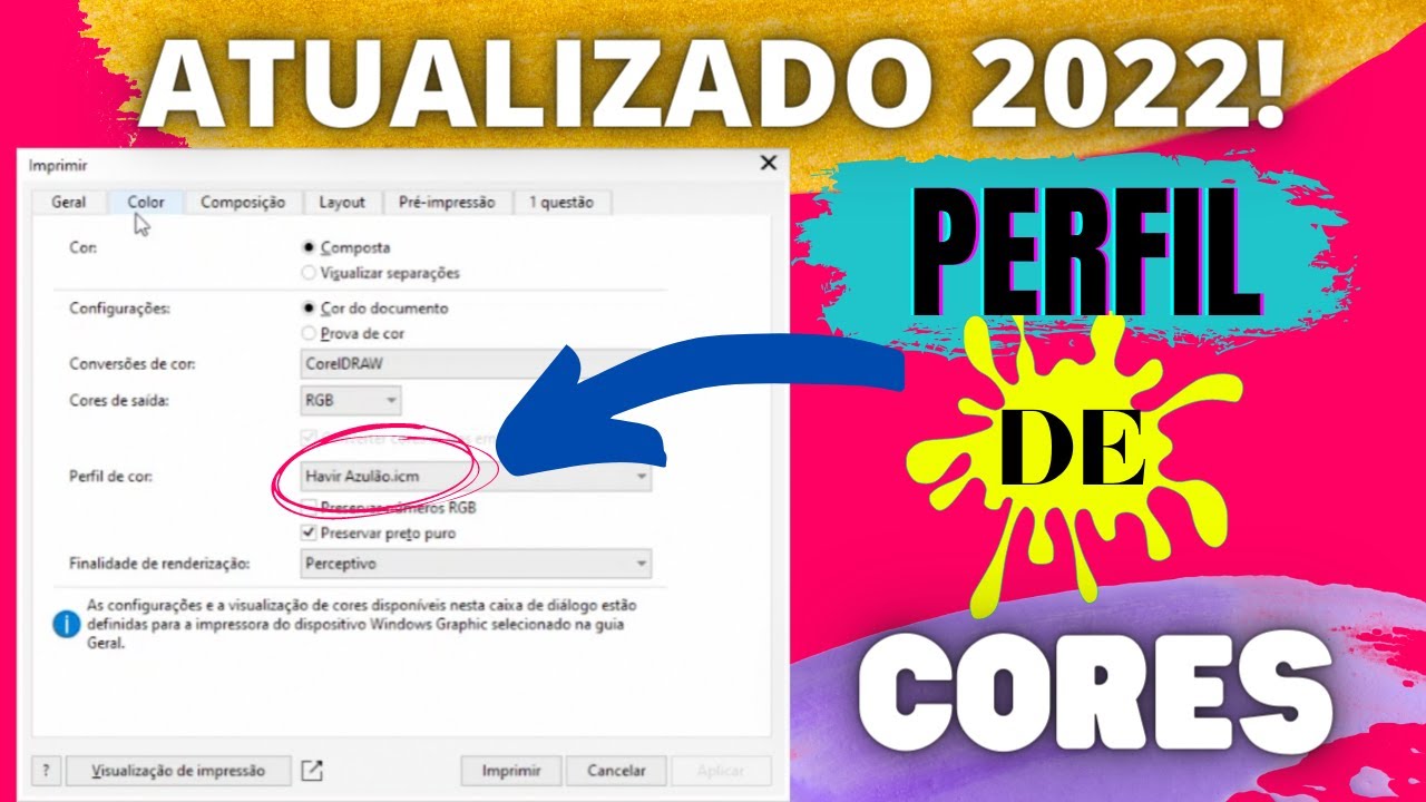 Instala&ccedil;&atilde;o perfil de cores TINTA HAVIR [2022]