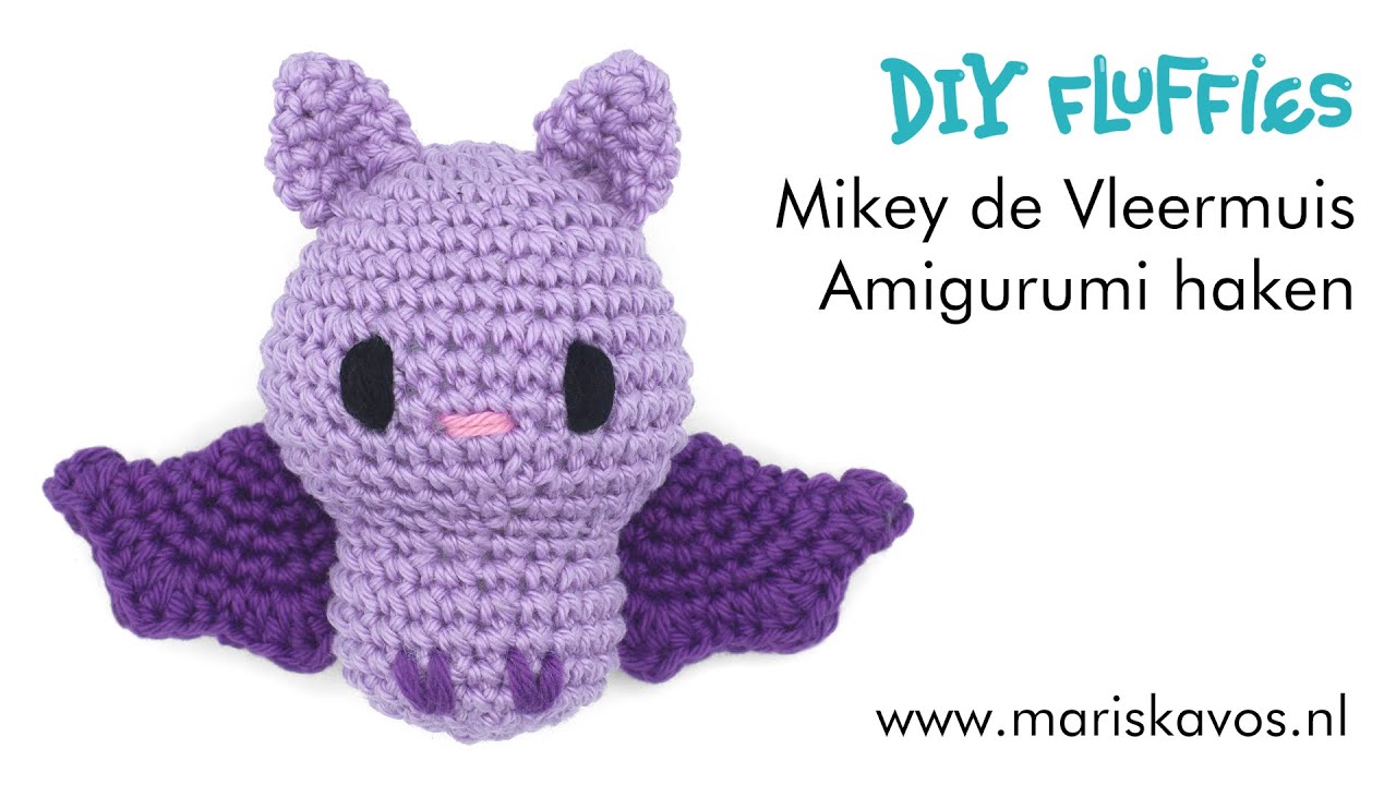 Mikey de Vleermuis haakpatroon - Amigurumi knuffel haken