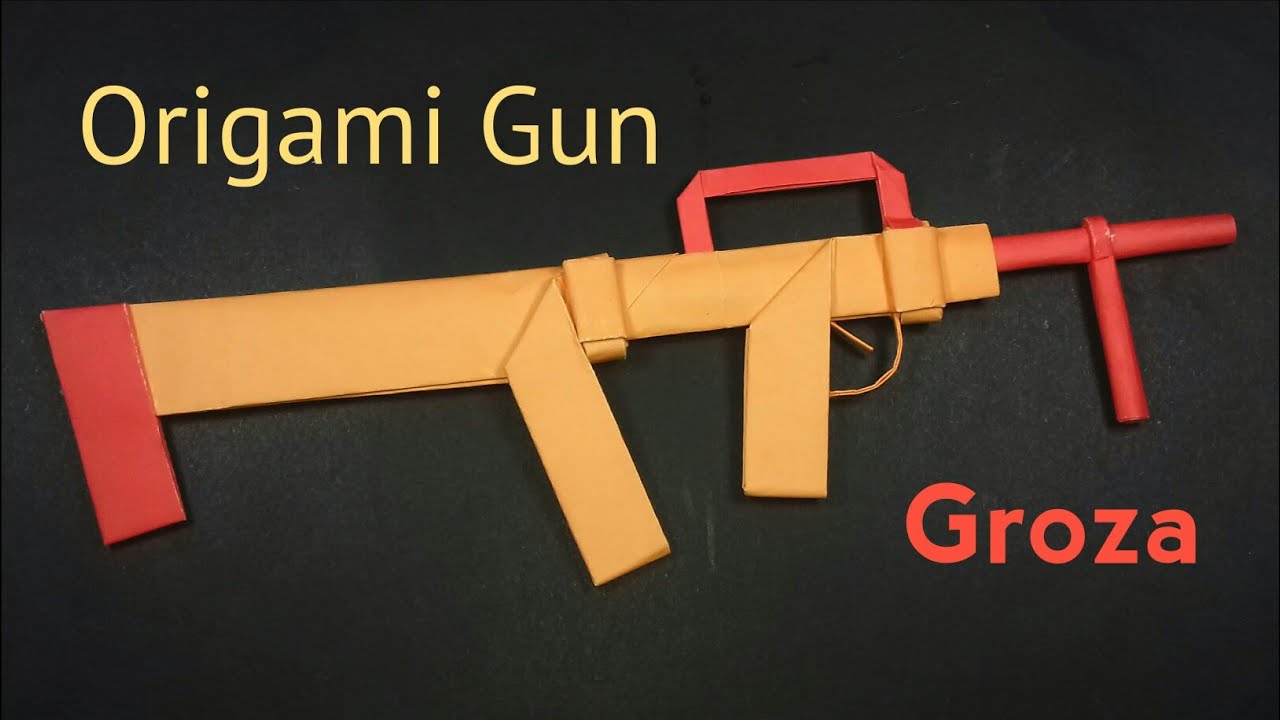 How to Make Groza Gun with Paper | Origami Gun Groza | How to Make Free Fire Gunn with Paper