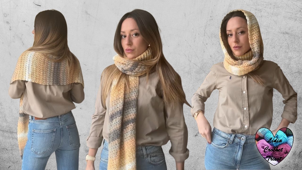 SUCCÉS ASSURÉ AVEC CE MODELE 3 EN 1 CROCHET TOUTES TAILLES! #crochet #pattern #tutorial #tuto