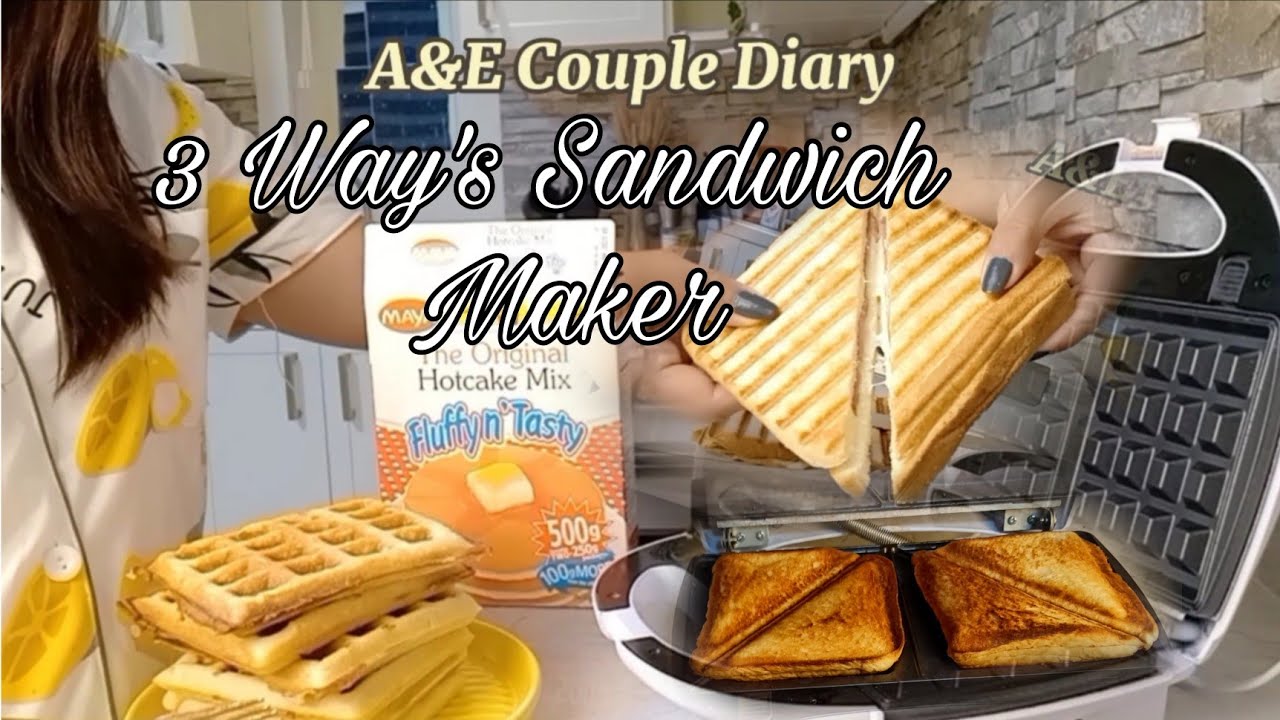 3 in 1 Sandwich, Waffle Maker and Grill l Kazumi l 3 ways Sandwich l A&E Couple Diary