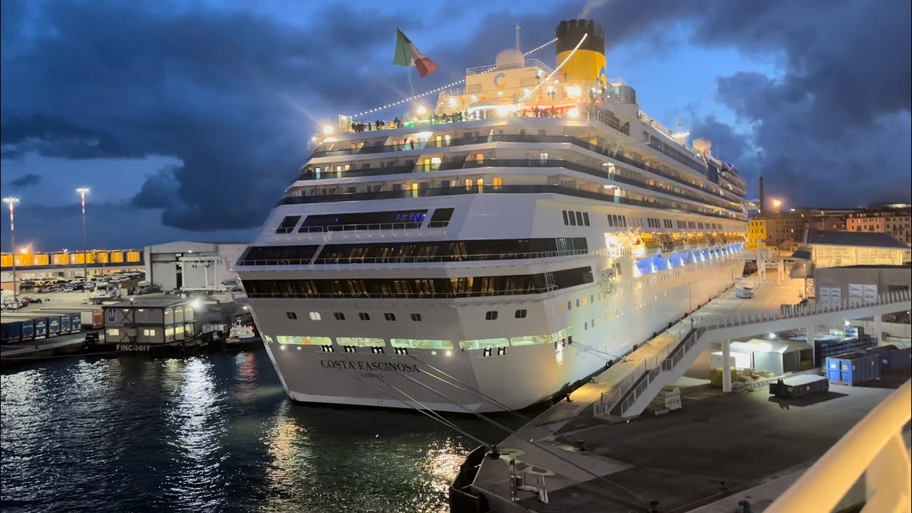 Costa Fascinosa in Savona Port Italy 🇮🇹 || Costa Cruises 