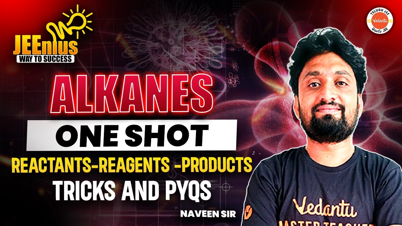 Alkanes - Reactants, Reagents, Products | One Shot | Tricks & PYQs | JEE 2025 | Naveen Sir