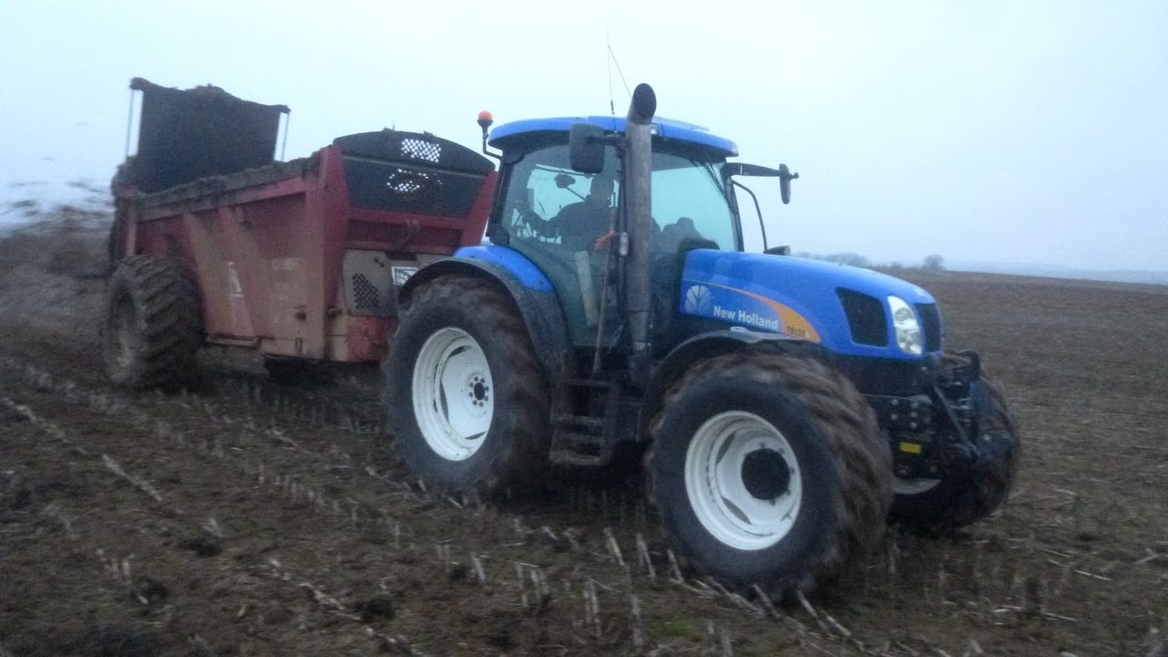 Épandage De Fumier | New Holland TS135A Big Sound | Straight pipe
