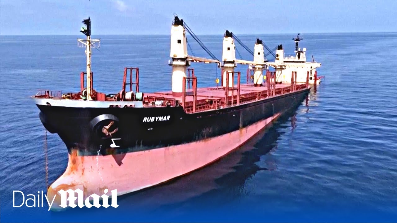 Iran-backed Houthis sink British-owned ship 'Rubymar' following Red Sea missile strike